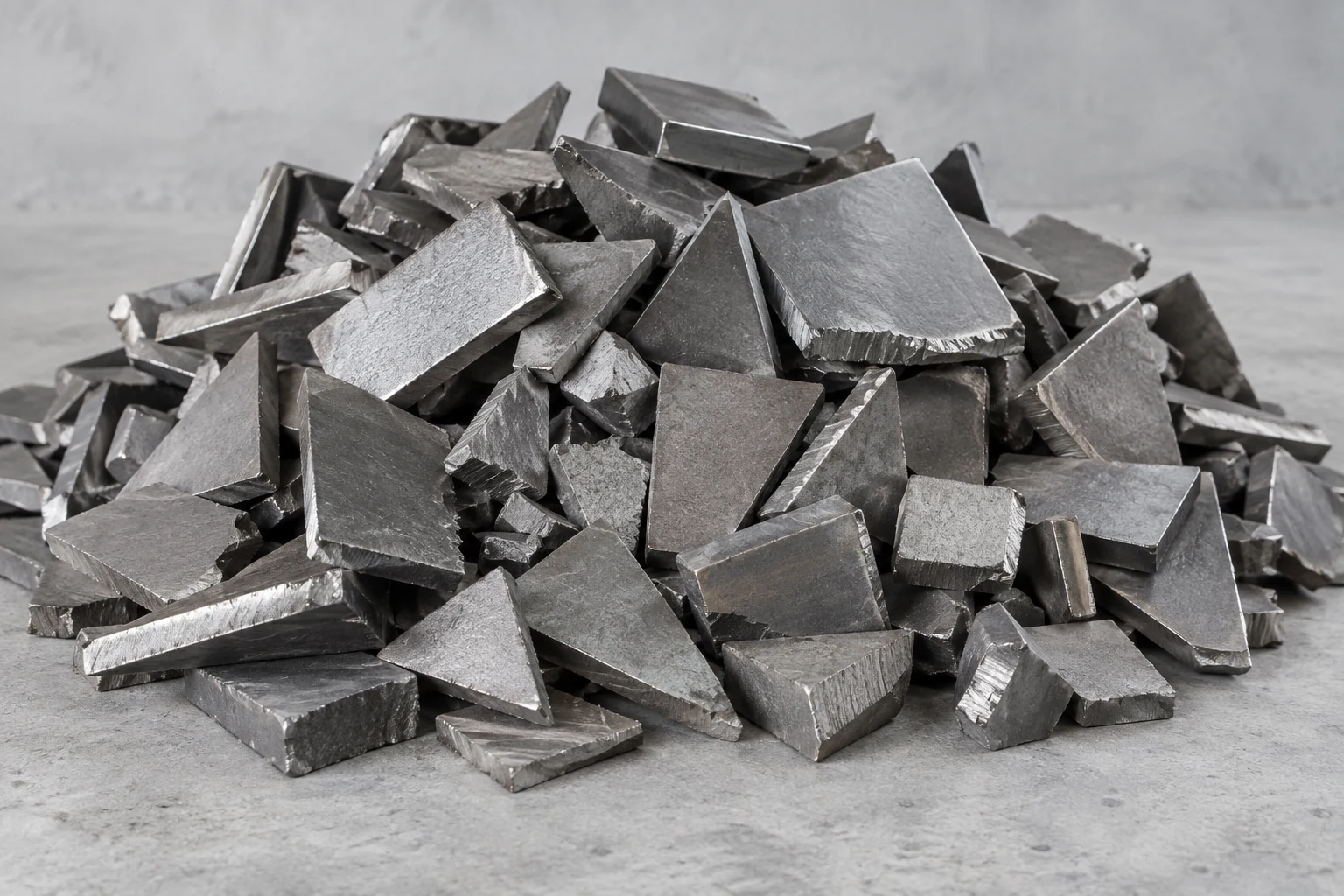 Illustration of clean ferrous steel scrap